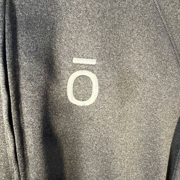 Alo Yoga Jacket Womens Large Full Zip Gray DoTerra Patch Run Sports - Picture 3 of 8
